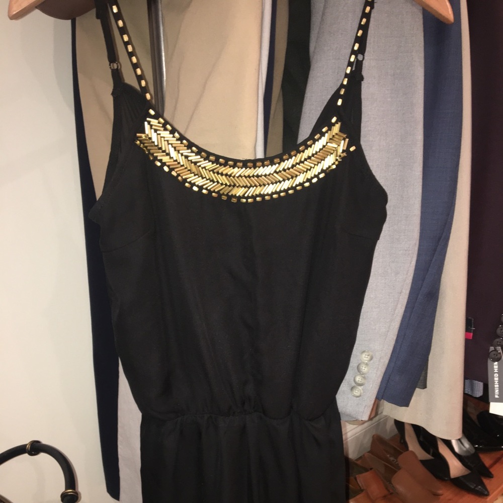 Romper with neck heading
